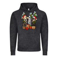 Vintage Black western christmas cows and cactuses Vintage Hoodie - AdoDesignShop