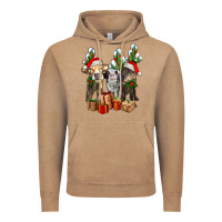 Vintage Coffee western christmas cows and cactuses Vintage Hoodie - AdoDesignShop