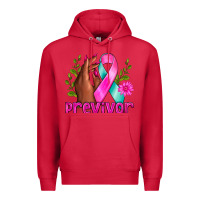Cardinal Previvor Breast Cancer Premium Hoodie - NancyCooperArtShop