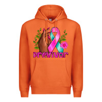Carrot Previvor Breast Cancer Premium Hoodie - NancyCooperArtShop