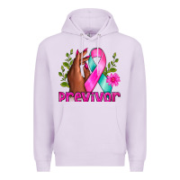 Lilac Previvor Breast Cancer Premium Hoodie - NancyCooperArtShop