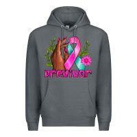 Rock Previvor Breast Cancer Premium Hoodie - NancyCooperArtShop