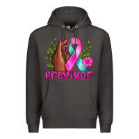 Smoke Previvor Breast Cancer Premium Hoodie - NancyCooperArtShop
