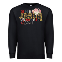 Black She Jesus America Too Premium Sweatshirt - Bettercallsaul