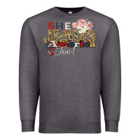 Charcoal Heather She Jesus America Too Premium Sweatshirt - Bettercallsaul
