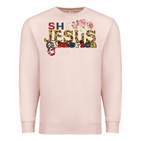 Pale Pink She Jesus America Too Premium Sweatshirt - Bettercallsaul