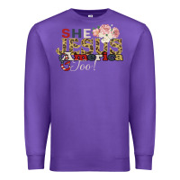 Purple She Jesus America Too Premium Sweatshirt - Bettercallsaul