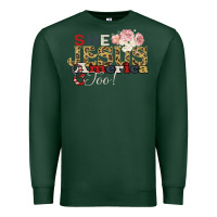 Sports Green She Jesus America Too Premium Sweatshirt - Bettercallsaul