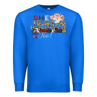 True Royal She Jesus America Too Premium Sweatshirt - Bettercallsaul