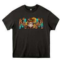 Asphalt mom with bull skull Heavy Core Tee - texasbilliewilder