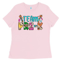 Bubblegum Pink team pre k Ladies Tee - JahusDesignShop