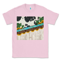 Bubblegum Pink cowhide sunflowers cactus Classic Tee - Jasminsmagicworld