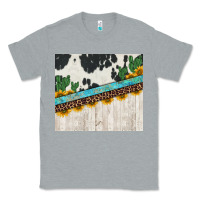 Heather Grey cowhide sunflowers cactus Classic Tee - Jasminsmagicworld