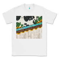 White cowhide sunflowers cactus Classic Tee - Jasminsmagicworld