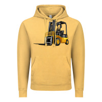 Vintage Mustard forklift Vintage Hoodie - Artiststas