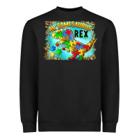 Black au somesaurus rex Heavyweight Sweatshirt - BarkalooDesign