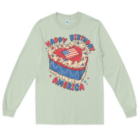 Matcha happy birthday america Long Sleeve Tee - MaliasSmallBusiness