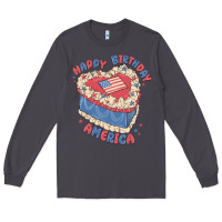 Smoke happy birthday america Long Sleeve Tee - MaliasSmallBusiness