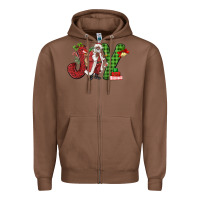 Chestnut Joy Black Santa Zipper Hoodie - MaliasSmallBusiness