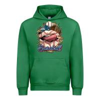 Emerald Baseball lips Urban Hoodie - HowdyJamesFarm
