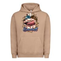Pigment Burro Baseball lips Urban Hoodie - HowdyJamesFarm