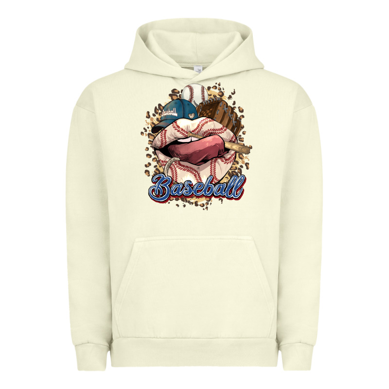 Baseball Lips Urban Hoodie by HowdyJamesFarm | Teevron
