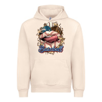 Sandshell Baseball lips Urban Hoodie - HowdyJamesFarm