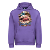 Tulip Baseball lips Urban Hoodie - HowdyJamesFarm