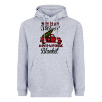 Heather Grey Christmas Movie Watching Blanket Heavyweight Hoodie - Bettercallsaul