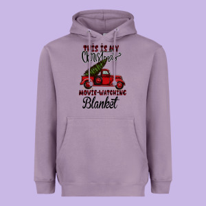 Christmas Movie Watching Blanket Heavyweight Hoodie Designed By Bettercallsaul