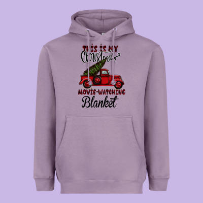 Christmas Movie Watching Blanket Heavyweight Hoodie Designed By Bettercallsaul