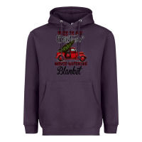 Plum Christmas Movie Watching Blanket Heavyweight Hoodie - Bettercallsaul