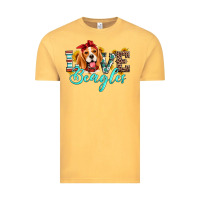 Vintage Mustard love beagles Vintage Tee - Artiststas