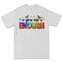 Dove Grey you are enough Premium Tee - Zillion Design Studio