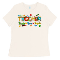 Bone teacher teach love inspire tbw Ladies Tee - texasbilliewilder