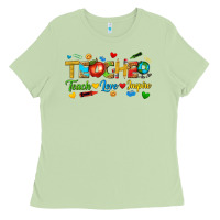 Matcha teacher teach love inspire tbw Ladies Tee - texasbilliewilder