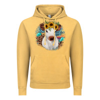Vintage Mustard western calf Vintage Hoodie - JahusDesignShop