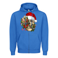 True Royal So merry it's scary Zipper Hoodie - NancyCooperArtShop