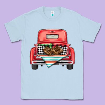 Christmas Truck Classic Tee Designed By Barkaloodesign