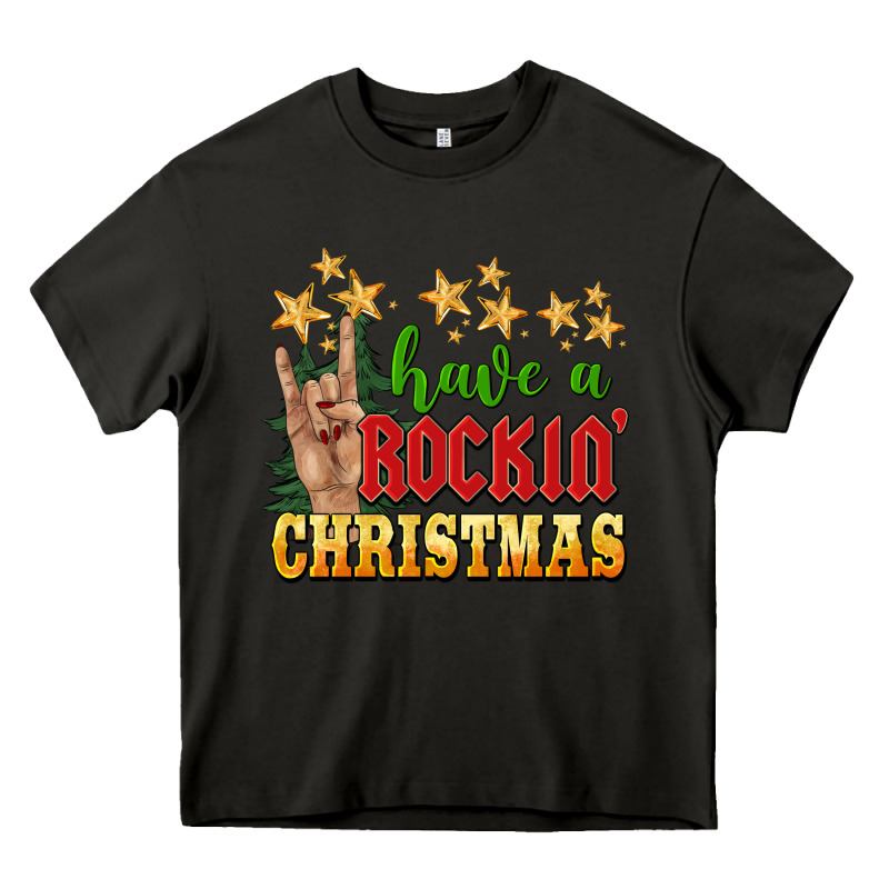 Have A Rockin Christmas Heavy Core Tee by BarkalooDesign | Teevron