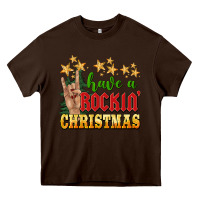 Chocolate Brown have a rockin christmas Heavy Core Tee - BarkalooDesign