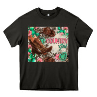 Asphalt country girl Heavy Core Tee - Zillion Design Studio