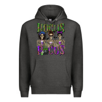 Charcoal Heather Hocus Pocus with Skeletons Premium Hoodie - texasbilliewilder