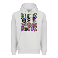 Dove Grey Hocus Pocus with Skeletons Premium Hoodie - texasbilliewilder