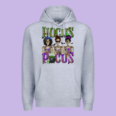 Hocus Pocus With Skeletons Premium Hoodie Designed By Texasbilliewilder