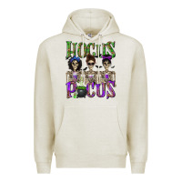 Oatmeal Heather Hocus Pocus with Skeletons Premium Hoodie - texasbilliewilder