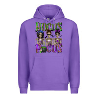 Purple Hocus Pocus with Skeletons Premium Hoodie - texasbilliewilder