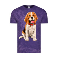 Cloud Purple beagle Vintage Tee - Artiststas