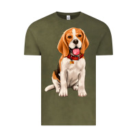 Vintage Olive beagle Vintage Tee - Artiststas