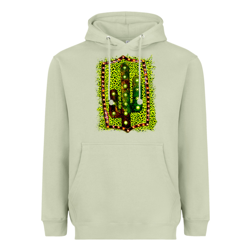 Cactus Leopard Frame Heavyweight Hoodie by Bettercallsaul | Teevron